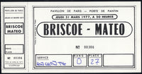 BRISCOE, BENNIE-JEAN MATEO FULL TICKET (1977)