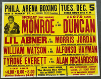MONROE, WILLIE "THE WORM"-GEORGE DAVIS ON SITE POSTER (1972)