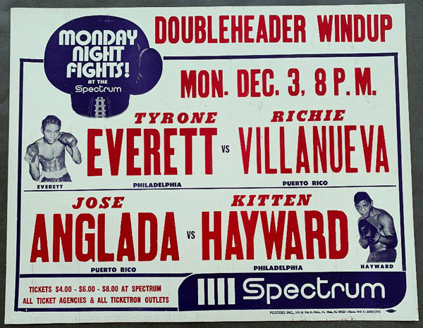 HAYWARD, STANLEY "KITTEN"-JOSE ANGLADA ON SITE POSTER (1973)