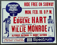 MONROE, WILLIE-EUGENE "CYCLONE" HART ON SITE POSTER (1974)