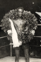 BROWN, PANAMA AL-KNUD LARSEN ORIGINAL PHOTO (1929-POST FIGHT)