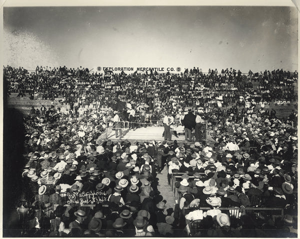 GANS, JOE-BATTLING NELSON ORIGINAL ANTIQUE PHOTO (1906)