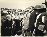 GANS, JOE-BATTLING NELSON ORIGINAL ANTIQUE PHOTO (1906-WEIGHING IN)