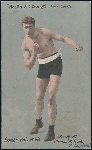 WELLS, BOMBARDIER BILLY PHOTO POSTCARD (HEALTH & STRENGTH)