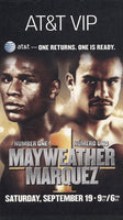 MAYWEATHER, JR., FLOYD-JUAN MANUEL MARQUEZ VIP PARTY VIEWING PASS (2009)