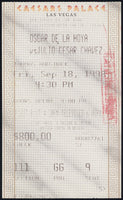 DE LA HOYA, OSCAR-JULIO CESAR CHAVEZ STUBLESS TICKET (1998)