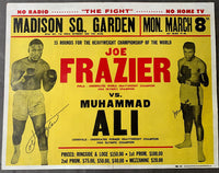 ALI, MUHAMMAD-JOE FRAZIER I SIGNED ON SITE POSTER (1971-PSA/DNA)