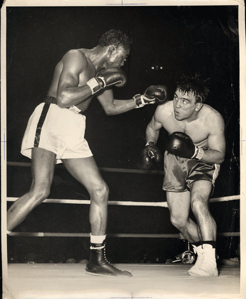 GAVILAN, KID-ROBERT VILLEMAIN WIRE PHOTO (1950)