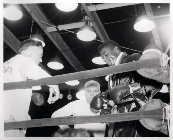 PATTERSON, FLOYD & CUS D'AMATO ORIGINAL PHOTO (1957-BEFORE RADEMACHER FIGHT)
