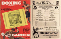 ARMSTRONG, HENRY-MIKE BELLOISE OFFICIAL PROGRAM (1937)