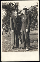 SCHMELING, MAX-YOUNG STRIBLING REAL PHOTO POSTCARD