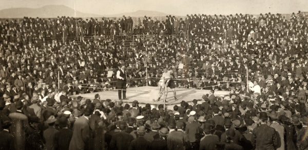 KETCHEL, STANLEY-BILLY PAPKE PANORAMIC PHOTO (1908)