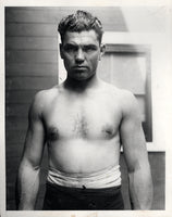 DEMPSEY, JACK ORIGINAL WIRE PHOTO (1923 AS CHAMPION TRAINING FOR FIRPO)