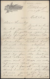 CORBETT, JAMES J. HAND WRITTEN & SIGNED LETTER (PSA/DNA AUTHENTICATED-1891-PRE CHAMPION)