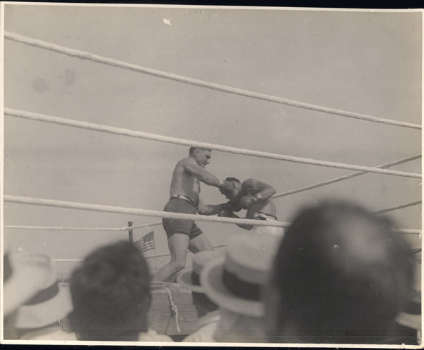 DEMPSEY, JACK-JESS WILLARD ORIGINAL WIRE PHOTO (1919)