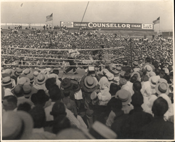 DEMPSEY, JACK-JESS WILLARD ORIGINAL WIRE PHOTO (1919)