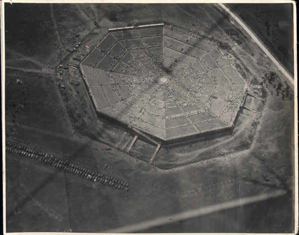 DEMPSEY, JACK-JESS WILLARD ORIGINAL WIRE PHOTO (1919-AERIAL VIEW OF ARENA)