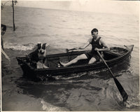 DEMPSEY, JACK ORIGINAL WIRE PHOTO (1919-TRAINING FOR WILLARD)