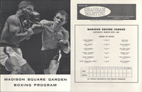 CARTER, RUBIN "HURRICANE"-JOSE GONZALEZ OFFICIAL PROGRAM (1963)