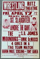 ANDRE THE GIANT VS. SGT. SLAUGHTER ON SITE POSTER (1981)