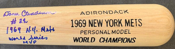 CLENDENON, DONN SIGNED COMMEMORATIVE BAT (JSA)