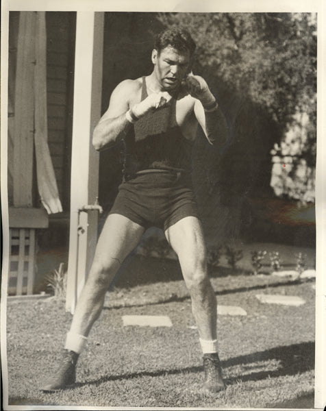 DEMPSEY, JACK ORIGINAL PHOTO (1927-TRAINING FOR TUNNEY)