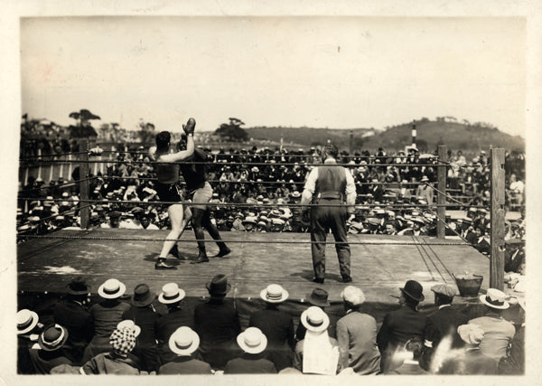 JOHNSON, JACK-JESS WILLARD ORIGINAL ANTIQUE PHOTO (1915)