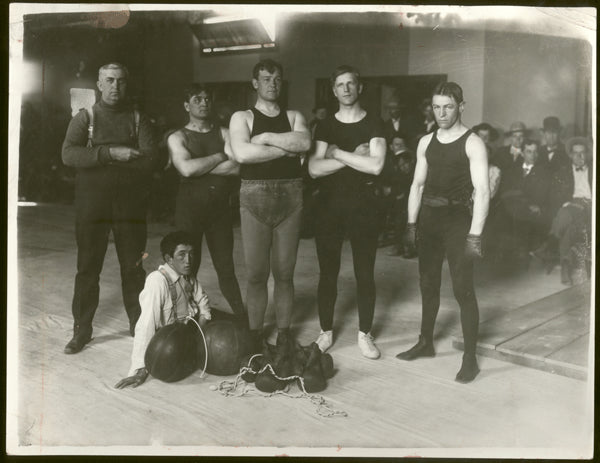 HART, MARVIN TRAINING CAMP ORIGINAL PHOTO (1907-TRAINING FOR MIKE SCHRECK)