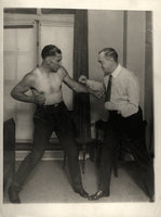 DEMPSEY, JACK & FRANK DAILEY ORIGINAL WIRE PHOTO (CIRCA 1921)