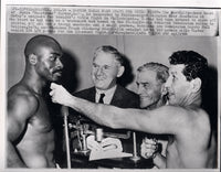 CARTER, RUBIN "HURRICANE"-JOEY GIARDELLO WIRE PHOTO (1964-WEIGHING IN)