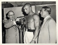 JOHNSON, HAROLD WIRE PHOTO (1954-PHYSICAL -MOORE FIGHT)