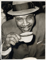 LISTON, SONNY WIRE PHOTO (1962-DAY AFTER 1ST PATTERSON FIGHT)