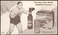 GALENTO, TONY ADVERTISING POSTCARD