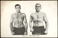 JEFFRIES, JAMES J. REAL PHOTO POSTCARD (1910)