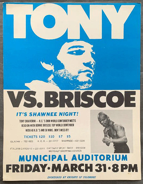 BRISCOE, BENNIE-TONY CHIAVERINI ON SITE POSTER (1978)