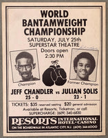 CHANDLER, JEFF-JULIAN SOLIS SIGNED ON SITE POSTER (1981)