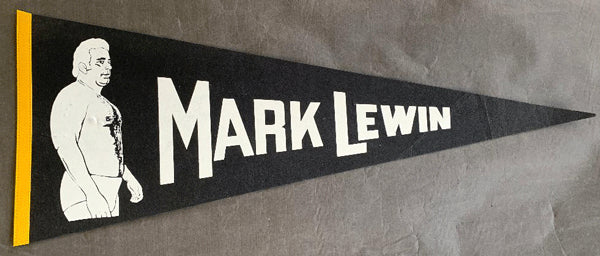 LEWIN, MARK SOUVENIR WRESTLING PENNANT (1960'S)