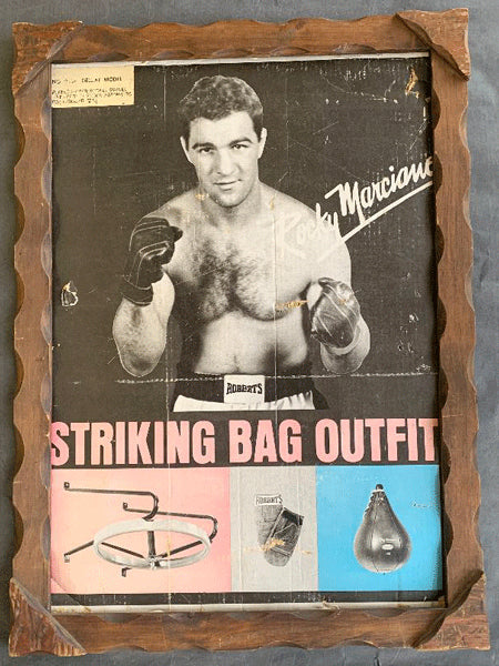 MARCIANO, ROCKY PUNCHING BAG ADVERTISING POSTER