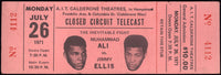 ALI, MUHAMMAD-JIMMY ELLIS FULL CLOSED CIRCUIT TICKET (1971)