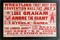 ANDRE THE GIANT-LUKE GRAHAM ON SITE POSTER (1978)