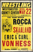 ROCCA, ANTONINO & ARNOLD SKAALAND-ERIC & KARL VON HESS ON SITE POSTER (1957)