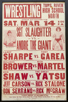 ANDRE THE GIANT-SGT. SLAUGHTER ON SITE POSTER (1981)