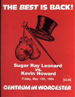 LEONARD, SUGAR RAY-KEVIN HOWARD OFFICIAL PROGRAM (1984)