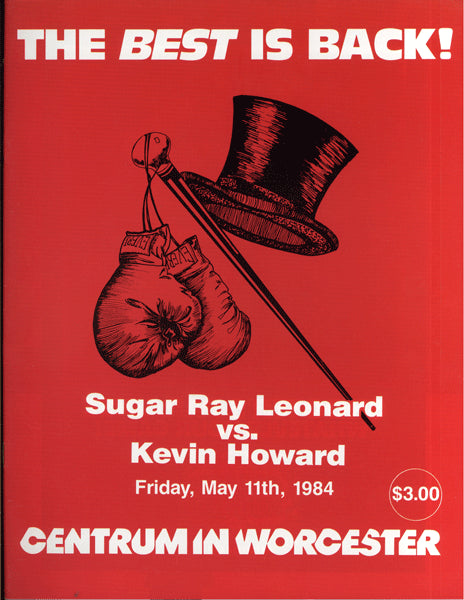 LEONARD, SUGAR RAY-KEVIN HOWARD OFFICIAL PROGRAM (1984)