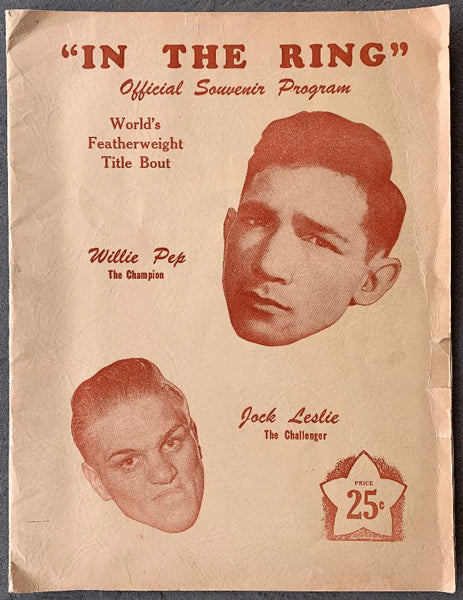 PEP, WILLIE-JOCK LESLIE OFFICIAL PROGRAM (1947)