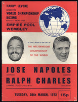 NAPOLES, JOSE-RALPH CHARLES OFFICIAL PROGRAM (1972)