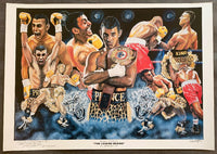 HAMED, PRINCE NASEEM  LITHOGRAPH POSTER (1995-ROBINSON FIGHT-SIGNED BY ARTIST)