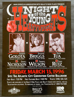 NIGHT OF YOUNG HEAVYWEIGHTS ON SITE POSTER (1996-TUA, GOLOTA, GRANT, BRIGGS0