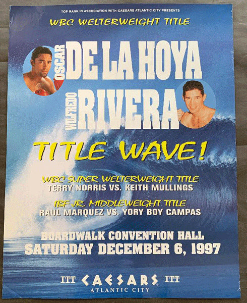 DE LA HOYA, OSCAR-WILFREDO RIVERA ON SITE POSTER (1997)