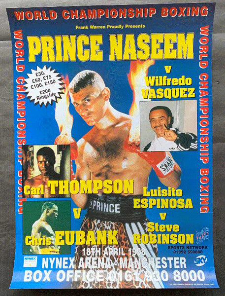 HAMED, PRINCE NASEEM-WILFREDO VASQUEZ ON SITE POSTER (1998)